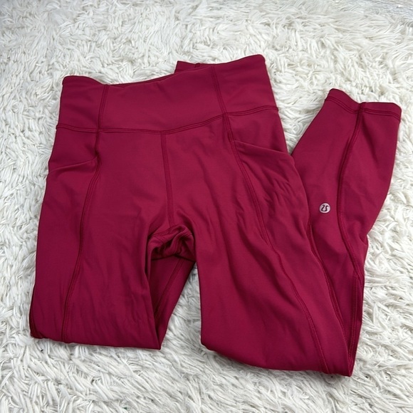 Lululemon Time To Sweat Crop *23" Star Ruby - Picture 1 of 6